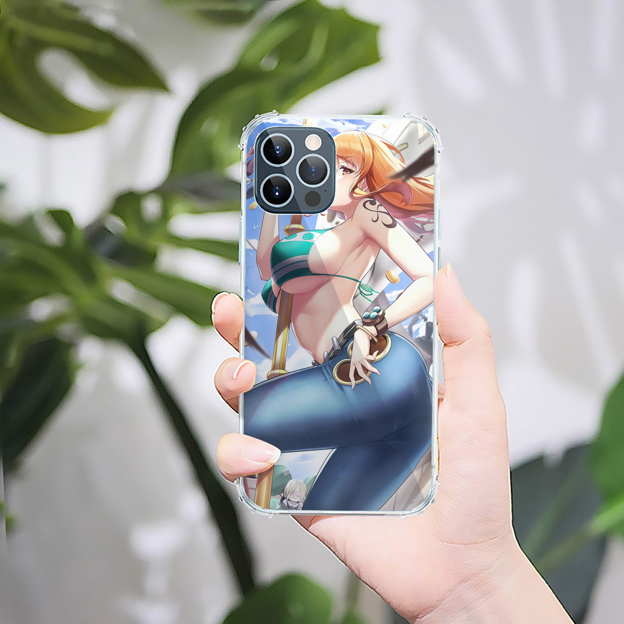 （画像用） ワンピース ONE PIECE 【iPhone 12シリーズ対応】透明スマホケース（クリアソフトケース）